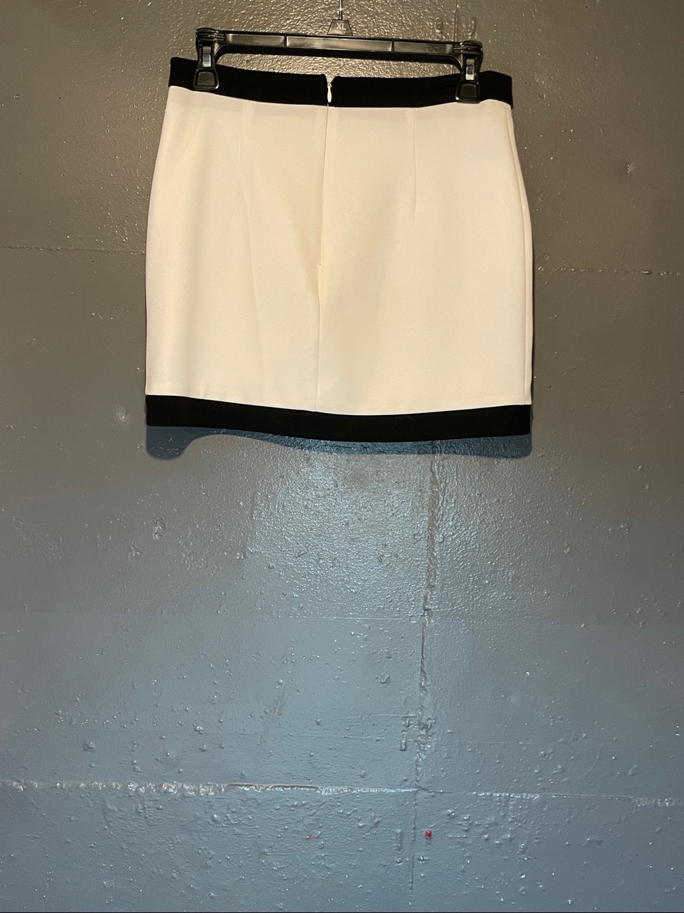 Lulu's Black and White Colorblock Mini Skirt - Picture 2 of 5